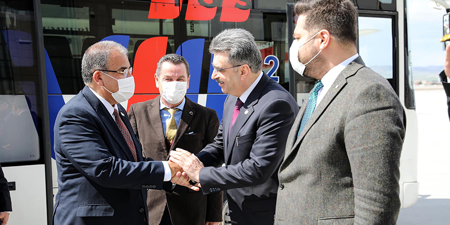 Sucuoğlu'nu Vali Yardımcısı karşıladı