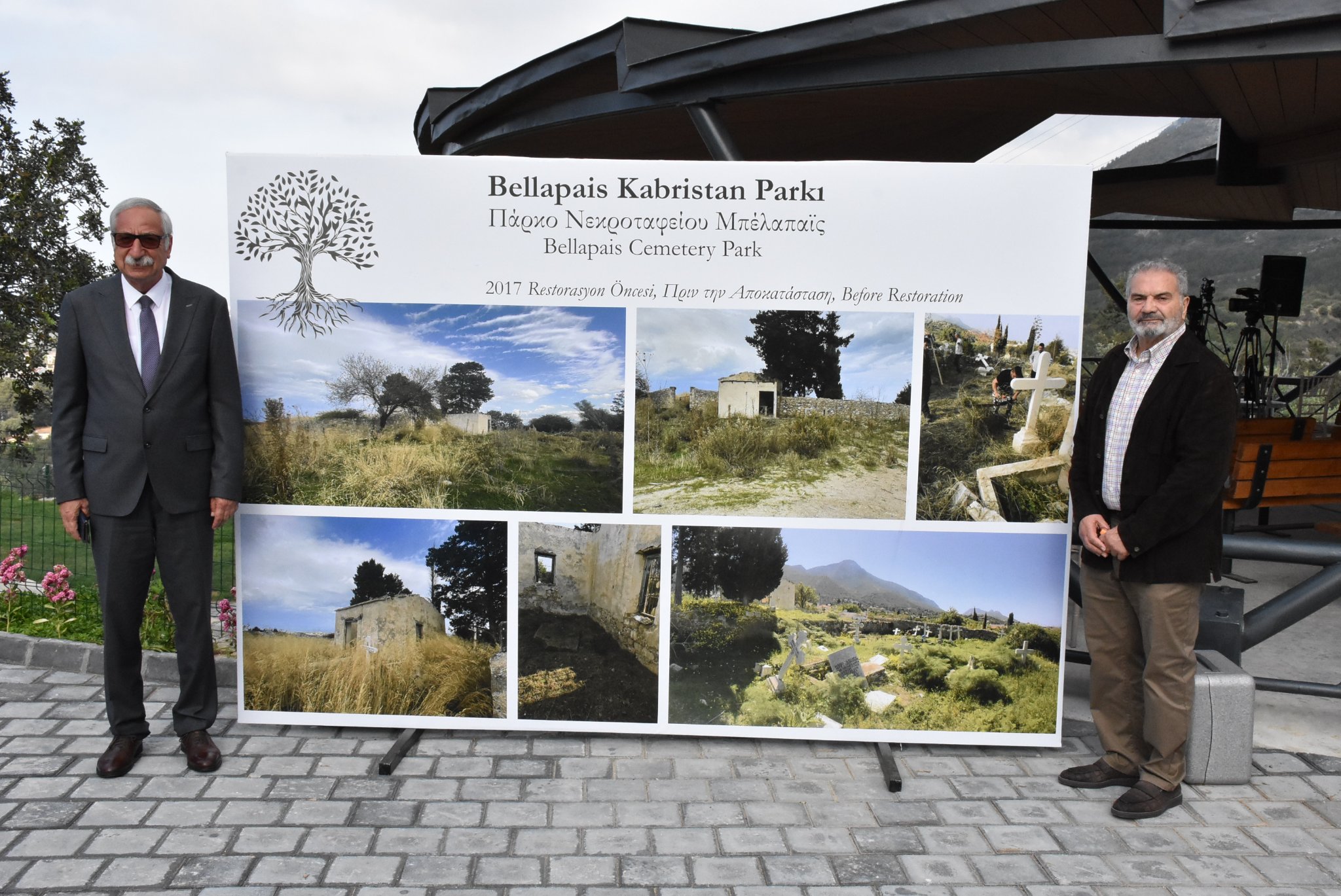Bellapais Kabristan Parkı düzenlenen törenle açıldı