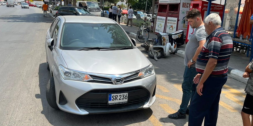 Mağusa'da motosiklet sürücüsü yaralandı