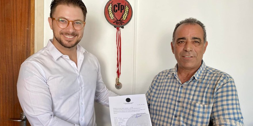 Olguner, CTP’den Lefkoşa Belediyesi Başkanlığı’na adaylık başvurusu yaptı