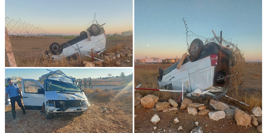 Türkmenköy-Beyarmudu anayolunda korkutan kaza!