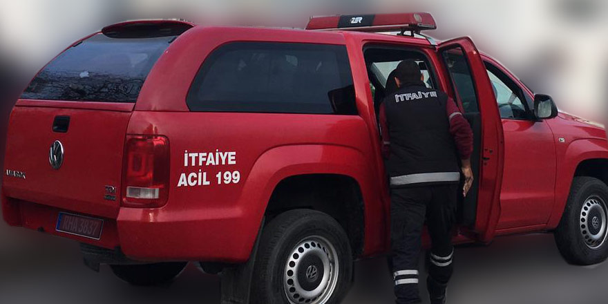 Girne’de apartman bodrumunda yangın!