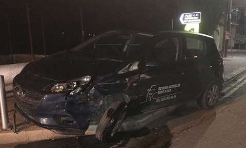 Kaza yaptı olay yerinden kaçtı