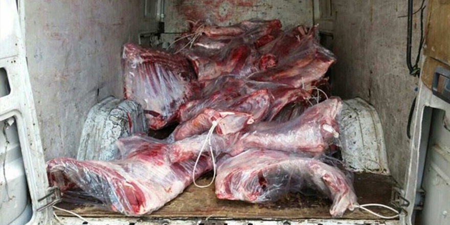 31 kilo kaçak et ele geçirildi
