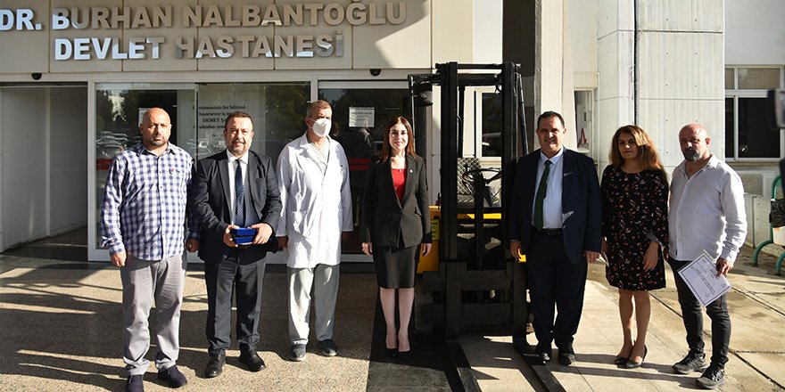 Devlet Hastanesi'ne forklift bağışı yapıldı