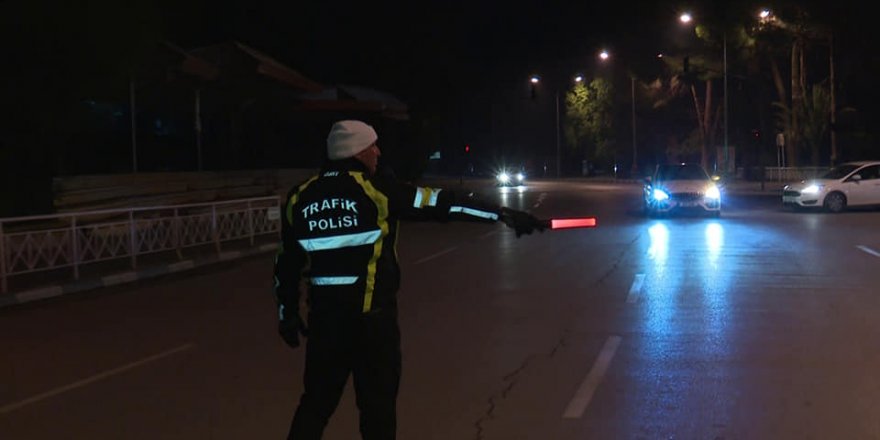 18 araç trafikten men edildi