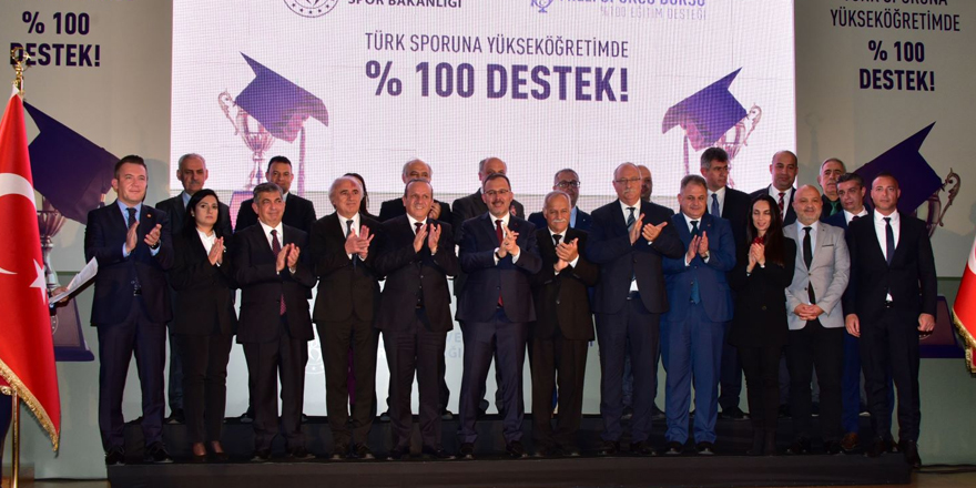 “Türk Sporuna Yükseköğretimde Yüzde Yüz Destek” mutabakat metni imzalandı