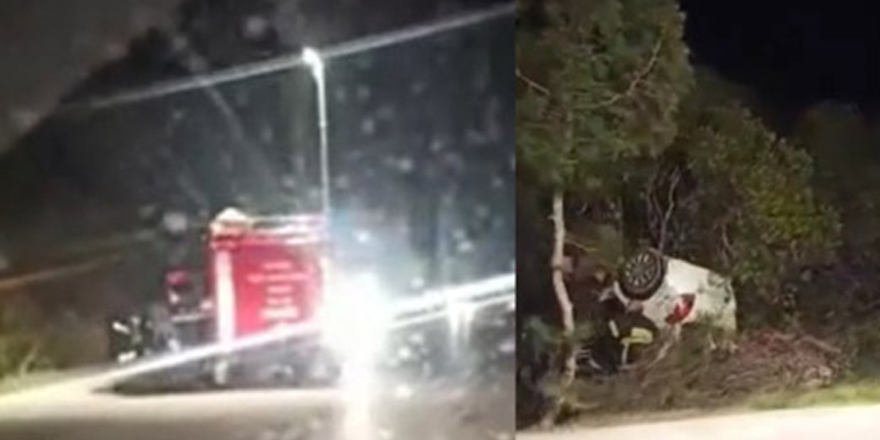 Alkollü sürücü önce araca sonra yayaya çarptı
