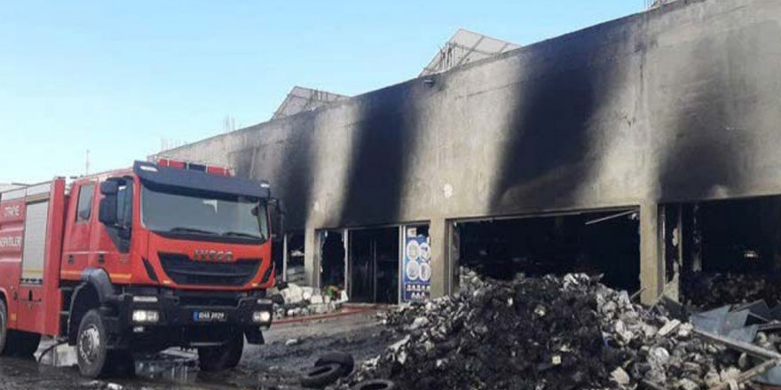 Gazimağusa Büyük Sanayi Bölgesinde yangın!