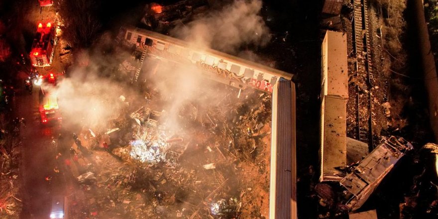 Yunanistan'da tren kazası: 36 ölü