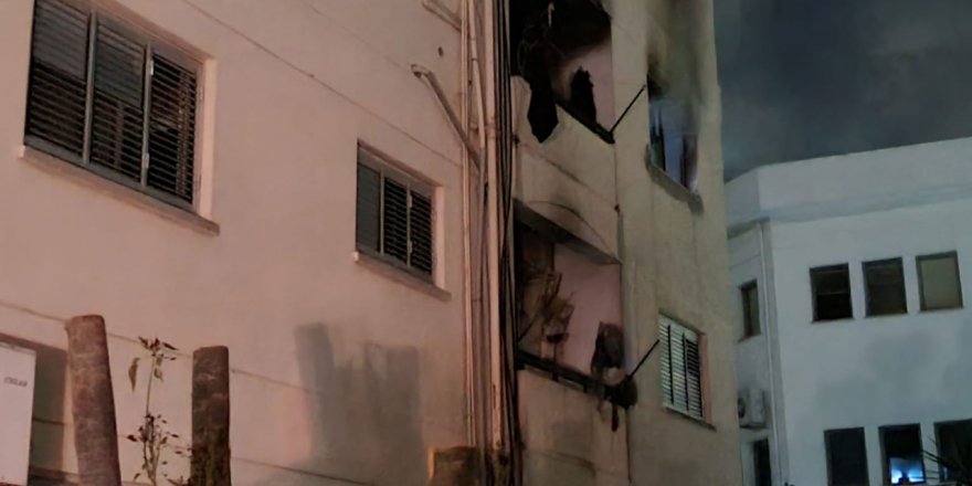 Lefkosa'da yangın! Apartman dairesinde zarara neden oldu