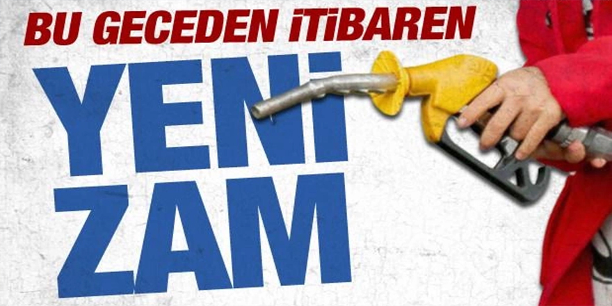 Akaryakıt fiyatlarına yine zam geldi.