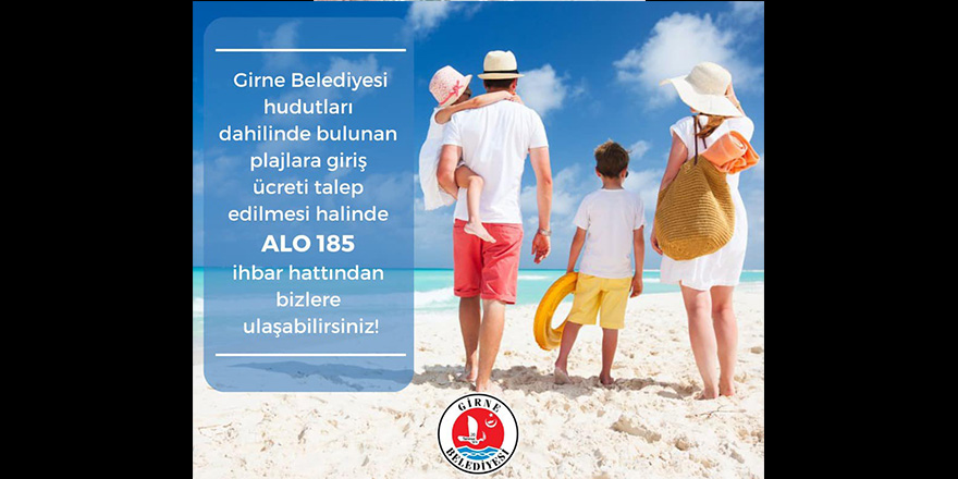 Şenkul: Plaj giriş ücreti talep edilirse bizi arayabilirsiniz