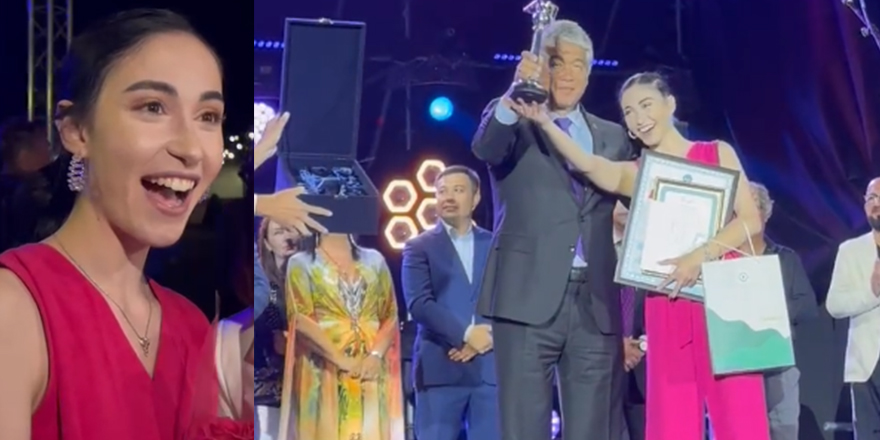 KKTC’den Begüm Tekakpınar, Kırgızistan’daki müzik yarışmasında birinci oldu