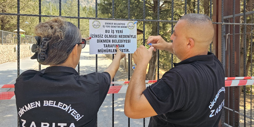 Taşken Piknik Alanı, Dikmen Belediyesi tarafından mühürlendi
