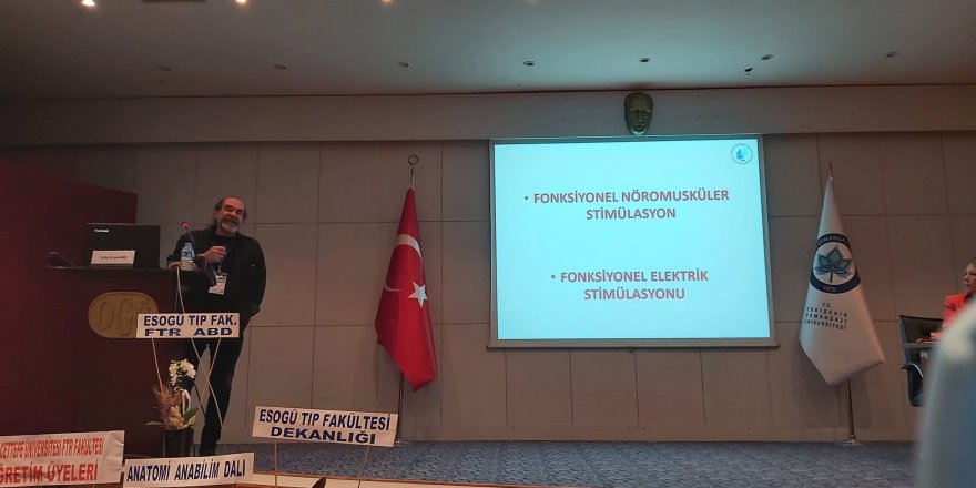 LAÜ Akademisyeni Meriç, katıldığı kongrede “Fonksiyonel Elektrik Stimülasyonu” konusunu ele aldı