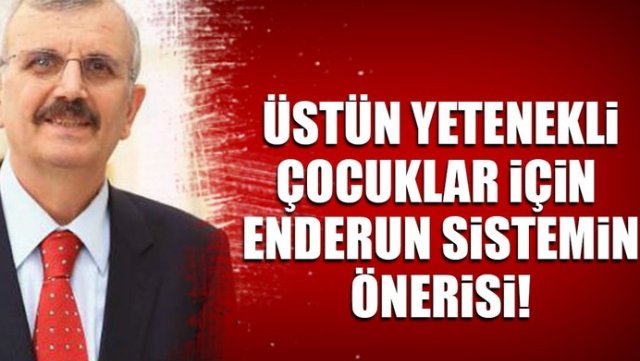 Üstün yetenekli çocuklar için enderun sistemi önerisi