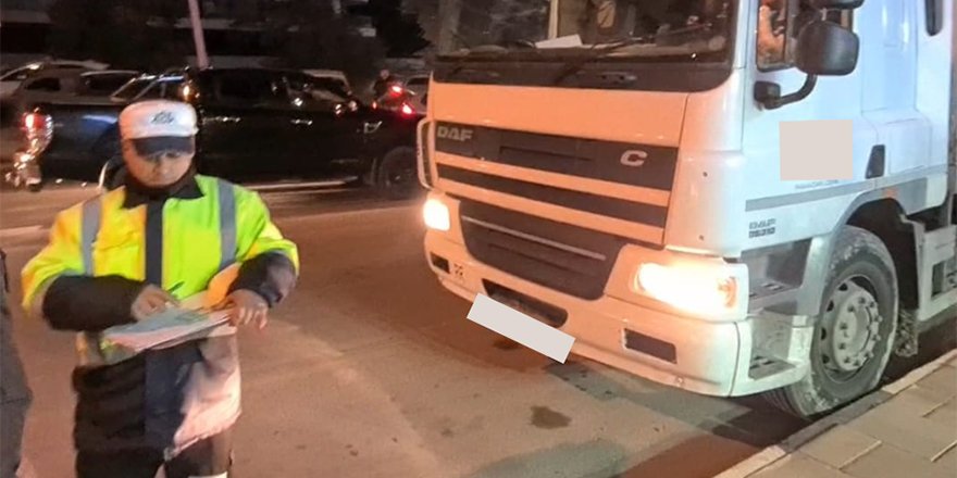 Trafikte ağır vasıta denetimi yapıldı