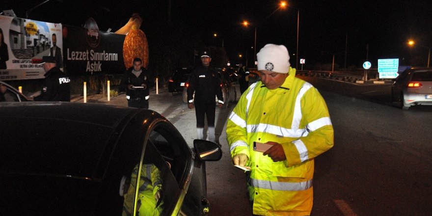 23 araç ise trafikten men edildi