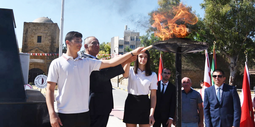 “Gençlik Meşalesi” yakıldı, kutlamalar başladı