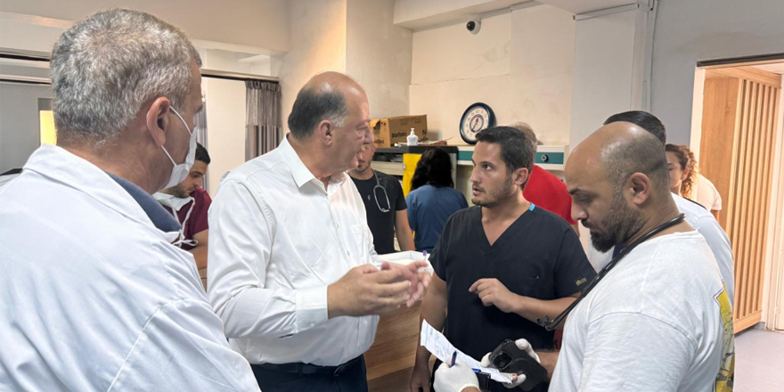 Dinçyürek’ten kazada yaralanan askerlere ziyaret