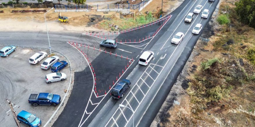Gazimağusa Belediyesi, trafik akışını rahatlatmak için düzenlemeler yaptı