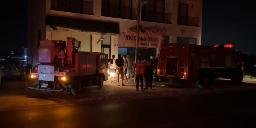 Elektrik kablosunun kısa devre yapması sonucu yangın meydana geldi