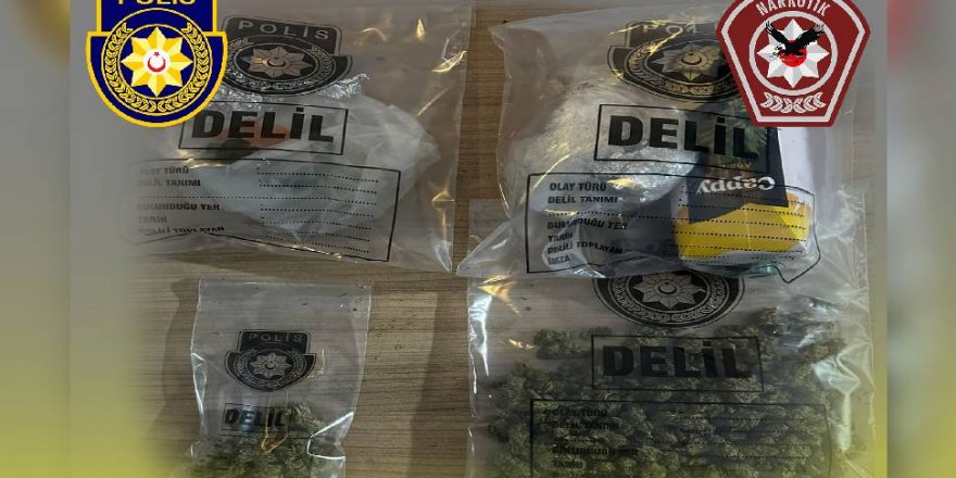 Evinde 100 gram uyuşturucu ele geçirildi