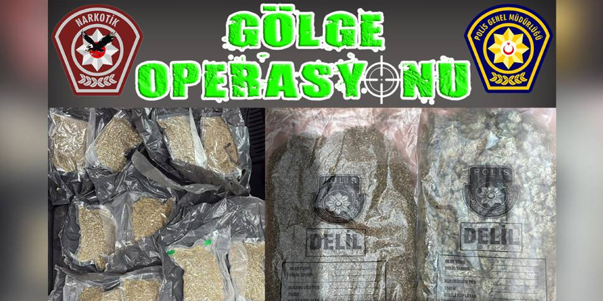 1 kilo 175 gram uyuşturucu ele geçirildi!