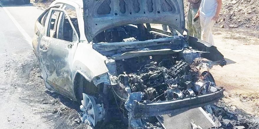 Seyir halindeyken yangın çıktı