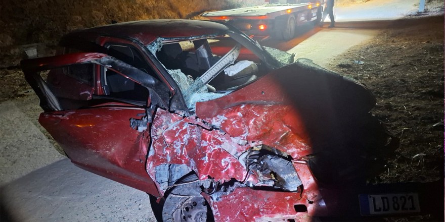 6 metre yüksekliğindeki hendek içerisine düştü!