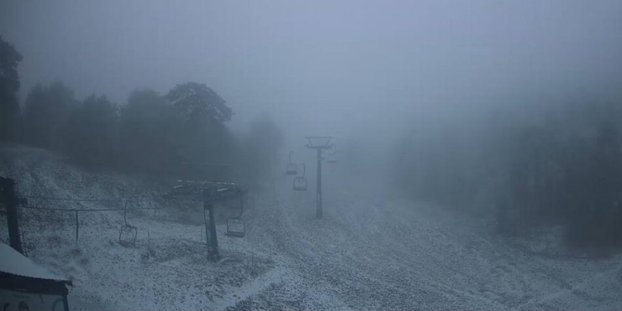 Trodos'a yılın ilk karı dün akşam düştü