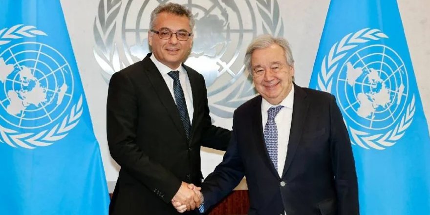 Cumhurbaşkanı Erhürman, Guterres ile görüştü