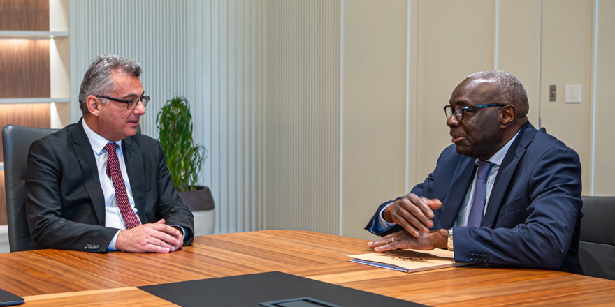 Erhürman, BM Genel Sekreteri’nin Kıbrıs Özel Temsilcisi Diagne'yi kabul etti