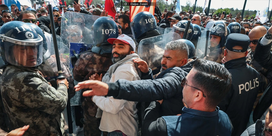 Meclis önündeki eylemde tansiyon yüksek!