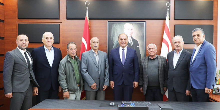 Karavezirler, Kıbrıs Türk Belediye Başkanları Derneği yönetimini kabul etti