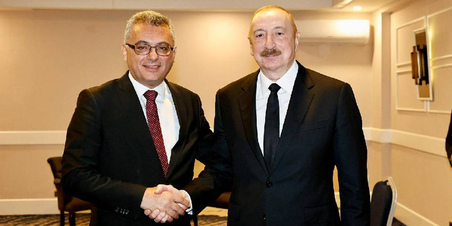 Cumhurbaşkanı Erhürman, Azerbaycan Cumhurbaşkanı Aliyev ile görüştü