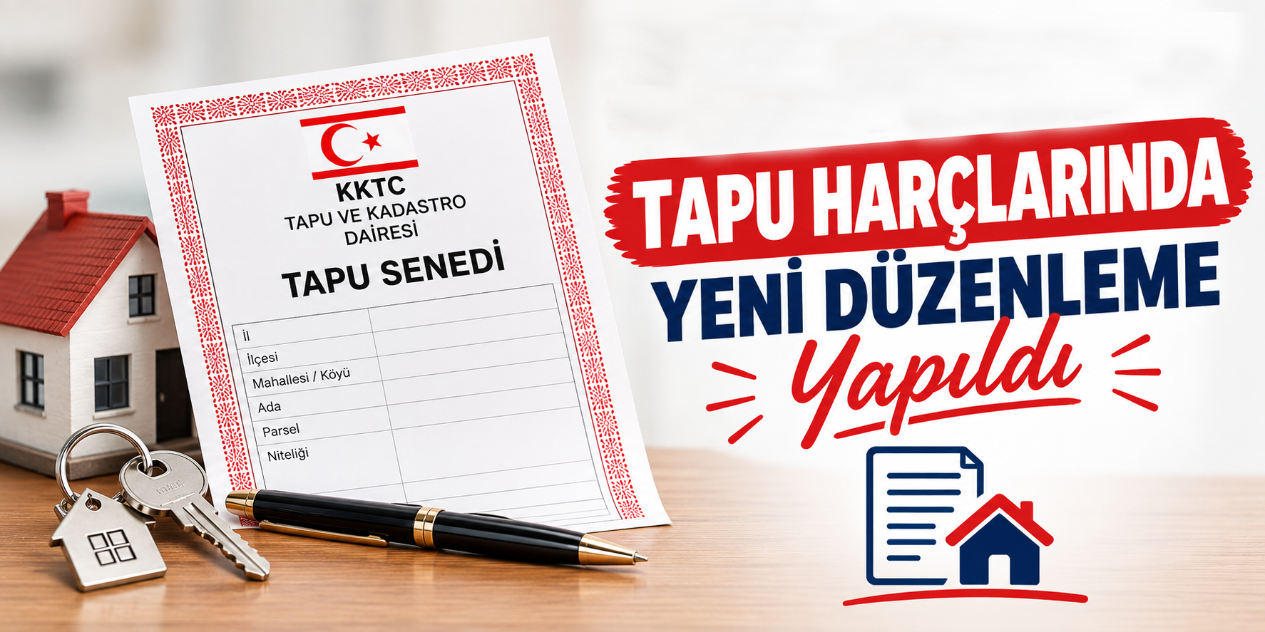 Tapu harçlarında yeni düzenleme yapıldı