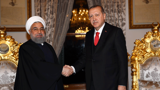 Cumhurbaşkanı Erdoğan'dan İran lider Ruhani'ye telefon