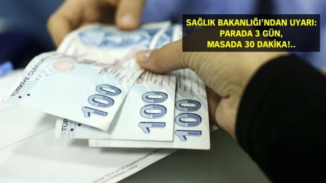 Grip virüsü parada 3 gün kalıyor