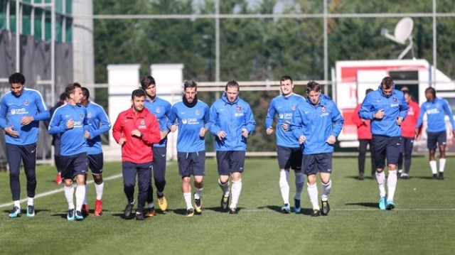 Trabzonspor’da 10 kişilik idman