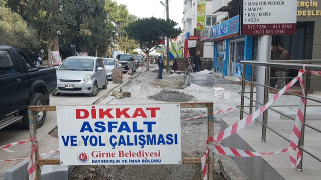 İskenderun Caddesi’nde altyapı ve kaldırım çalışması yapılıyor