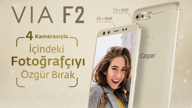 4 kameralı Casper Via F2 tanıtıldı!