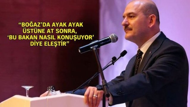 İçişleri Bakanı Süleyman Soylu'dan eleştirilere cevap