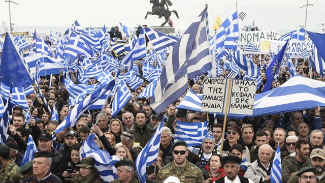 Yunanistan'da "Makedonya" karşıtı gösteri
