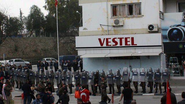 Afrika Gazetesi önündeki eylem…