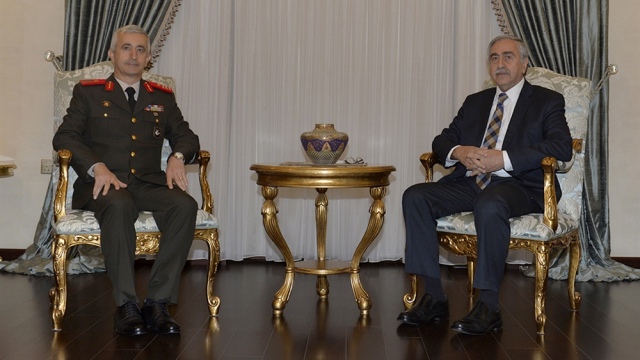 Cumhurbaşkanı Akıncı GKK Tuğgeneral Algan’ı kabul etti