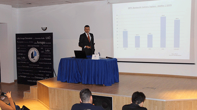 Bankalar Birliği Başkanı Önal LAÜ’de sunum yaptı