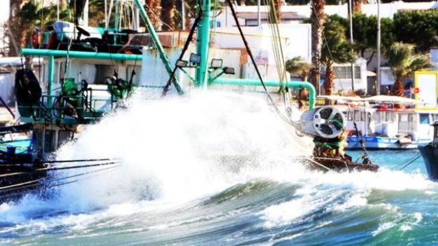 Bodrum'da fırtına
