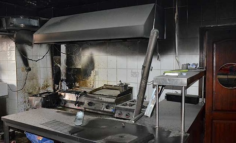 Fritöz alev aldı yangın çıktı